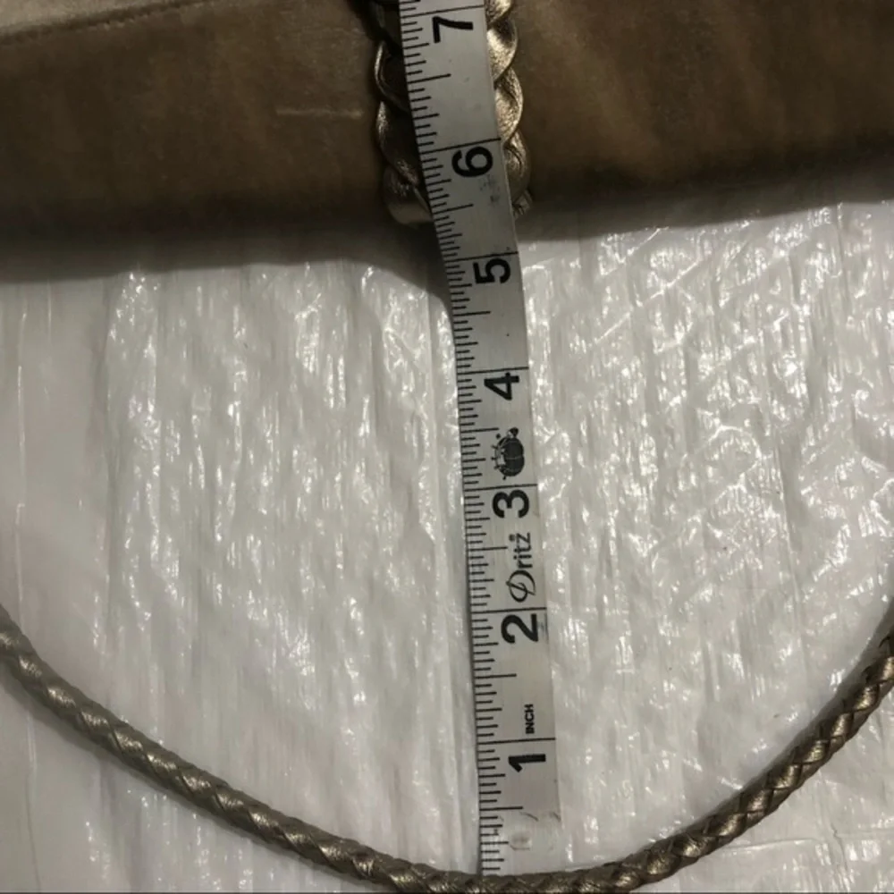 Michael kors tan velour mini bag
